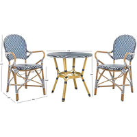 Ensemble de bistro 3 pièces Hooper - Intérieur/Extérieur - PAT9501 - Safavieh