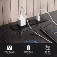 Commode large 9 tiroirs pour chambre, 63 po, coffre de rangement noir en tissu avec lumières LED et prises électriques, compatible téléviseur 75 po, meuble TV organisateur