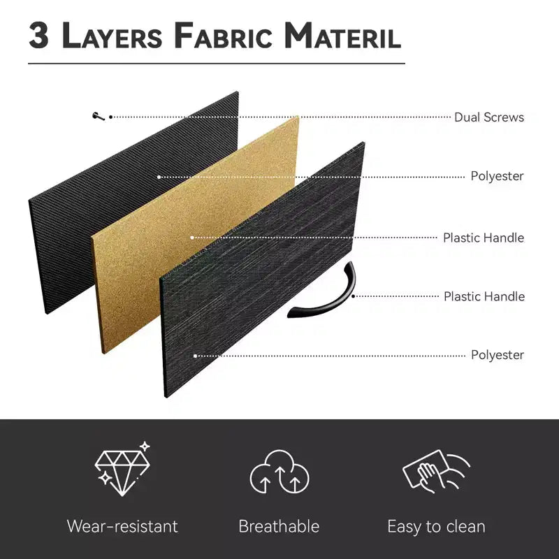 Commode large 9 tiroirs pour chambre, 63 po, coffre de rangement noir en tissu avec lumières LED et prises électriques, compatible téléviseur 75 po, meuble TV organisateur