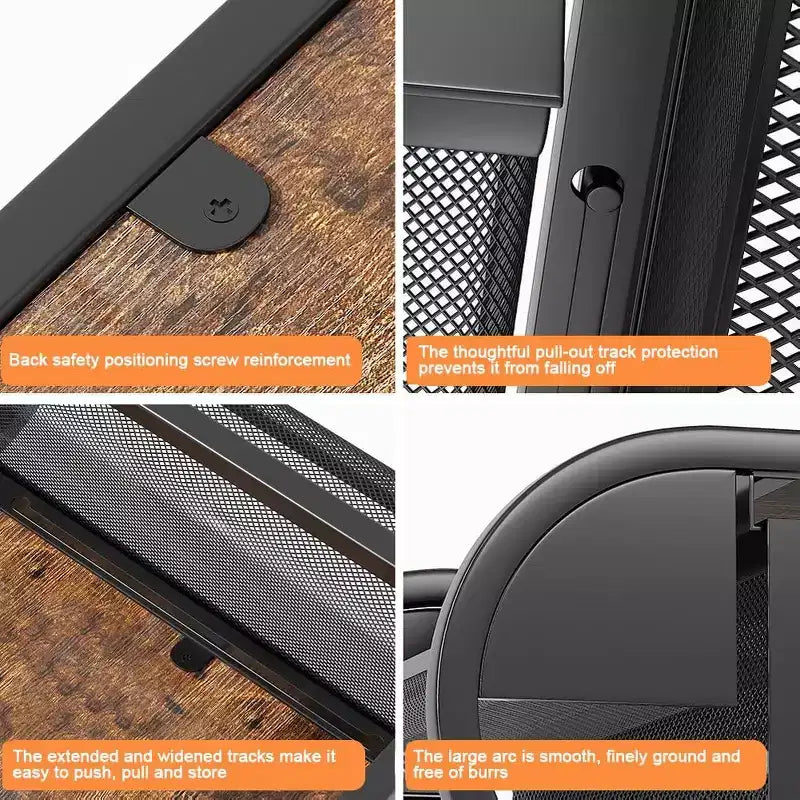 Porte-tiroir à dosettes de café, support de rangement en fer pour capsules de café, support de rangement de bureau, boîte de rangement de capsules type tiroir, support de rangement à café en métal et bois