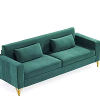 Canapé Whisen 85.8 en Velours, Canapé Moderne et Élégant 4 Places avec Confort Luxueux et Doux, Facile à Entretenir