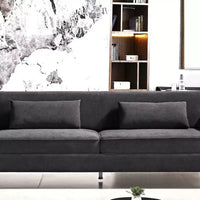 Canapé Whisen 85.8 en Velours, Canapé Moderne et Élégant 4 Places avec Confort Luxueux et Doux, Facile à Entretenir