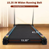 Whisen Tapis roulants pliables, équipement d'exercice à domicile avec inclinaison, capacité 350 LBS - Noir