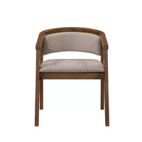 Ensemble de salle à manger Christopher Knight Home Simon 5 pièces en bois d'hévéa de style milieu de siècle avec chaises rembourrées en tissu bouclé