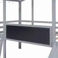 Lit superposé Bellemave avec étagères de rangement et tiroirs, lits superposés en métal avec panneau perforé, sans bruit pour enfants, adolescents et adultes