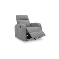 Signature Design by Ashley Carrigan Lane - Fauteuil inclinable à bascule, à tirette, gris argenté