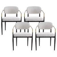 Christopher Knight Home Felicia Chaises de salle à manger modernes rembourrées (Lot de 4)