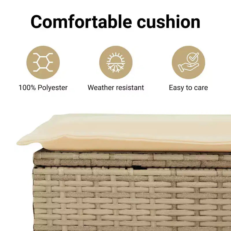 vidaXL Ensemble de salle à manger d'extérieur avec coussins - Élégant et confortable