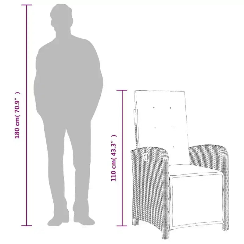 vidaXL Ensemble de salle à manger de jardin élégant avec coussins