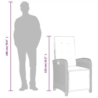 vidaXL Ensemble de salle à manger de jardin élégant avec coussins