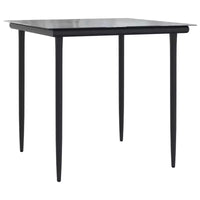 vidaXL Ensemble de salle à manger de jardin moderne avec coussins en résine tressée poly