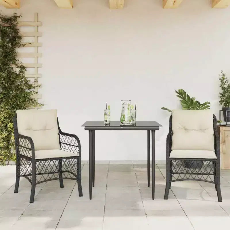 vidaXL Salon de jardin moderne avec coussins