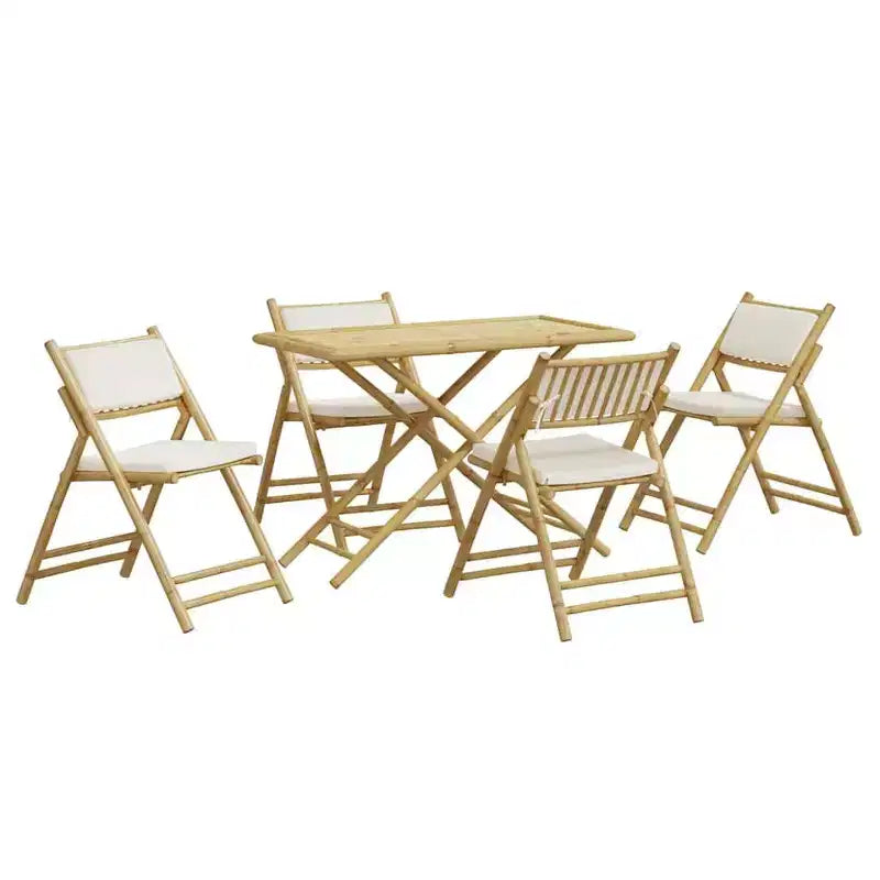 vidaXL Salon de Bistro Pliable avec Coussins Foncés ou Clairs