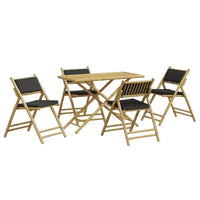 vidaXL Salon de Bistro Pliable avec Coussins Foncés ou Clairs