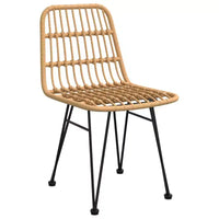 vidaXL Ensemble bistro - Table et chaises de patio, balcon, extérieur, aspect rotin 5 pièces