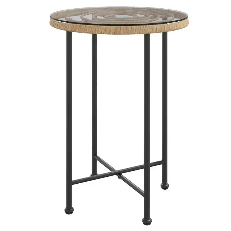 vidaXL Ensemble bistro - Table et chaises de patio, balcon, extérieur, aspect rotin 5 pièces
