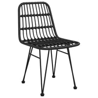 vidaXL Ensemble bistro - Table et chaises de patio, balcon, extérieur, aspect rotin 5 pièces