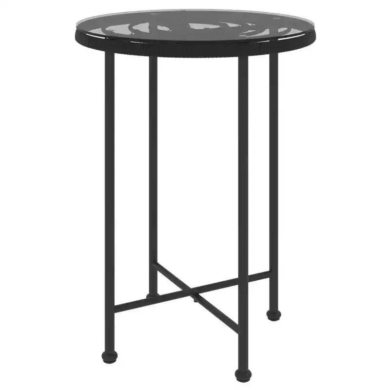 vidaXL Ensemble bistro - Table et chaises de patio, balcon, extérieur, aspect rotin 5 pièces