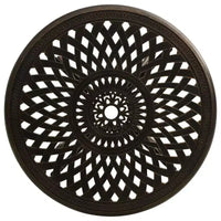 vidaXL Ensemble de bistrot en aluminium moulé, durable, rond