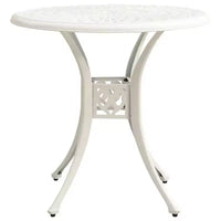 vidaXL Ensemble de bistrot en aluminium moulé, durable, rond