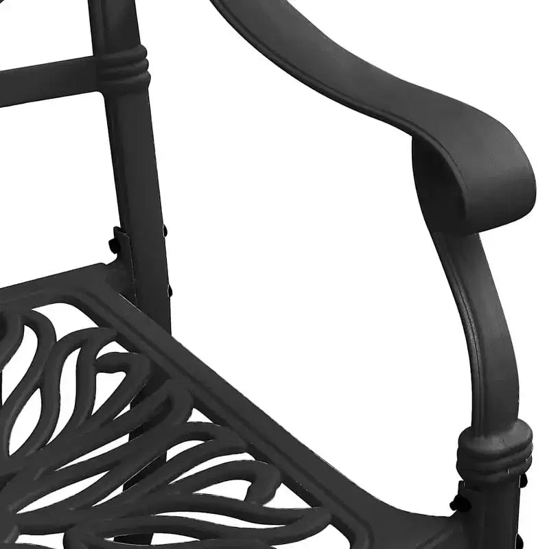 vidaXL Ensemble de bistrot en aluminium moulé, durable, rond