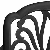vidaXL Ensemble de bistrot en aluminium moulé, durable, rond