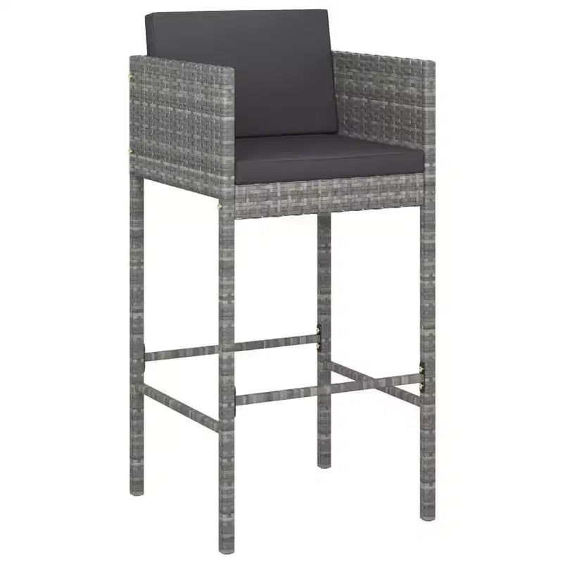 vidaXL Ensemble de bar de jardin avec coussins