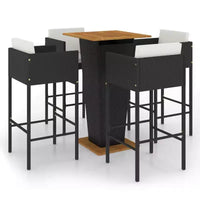 vidaXL Ensemble de bar de jardin avec coussins
