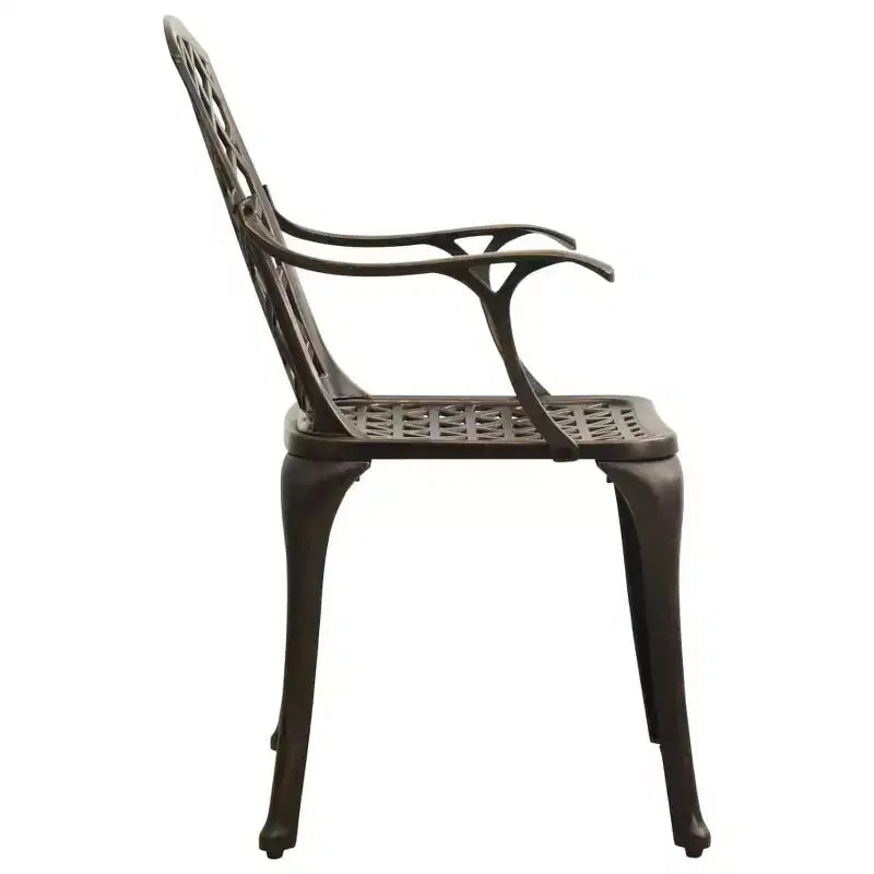vidaXL Ensemble bistrot aluminium moulé