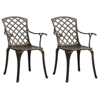 vidaXL Ensemble bistrot aluminium moulé