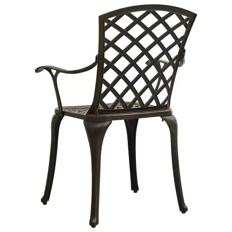vidaXL Ensemble bistrot aluminium moulé