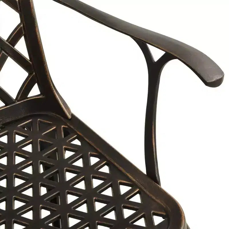 vidaXL Ensemble bistrot aluminium moulé