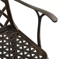 vidaXL Ensemble bistrot aluminium moulé