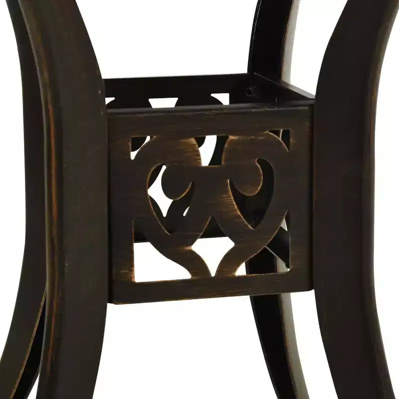 vidaXL Ensemble bistrot aluminium moulé