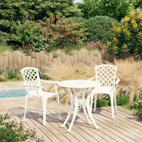 vidaXL Ensemble bistrot aluminium moulé