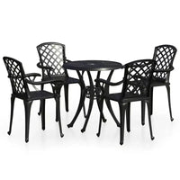 vidaXL Ensemble bistrot aluminium moulé