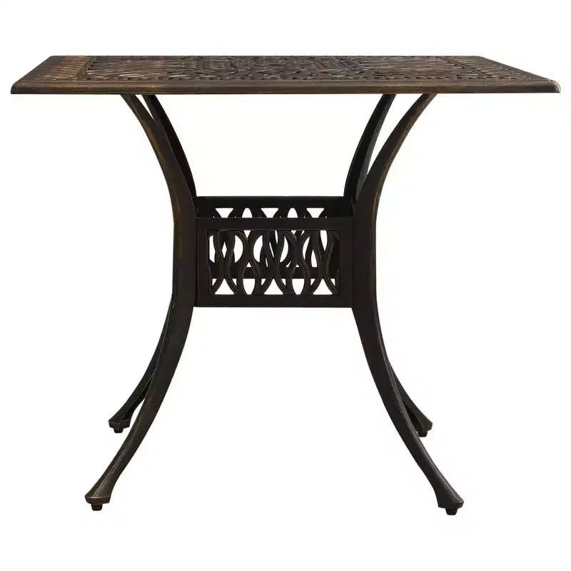 vidaXL Ensemble de bistrot Table et chaises Table de bistrot en aluminium moulé d'extérieur