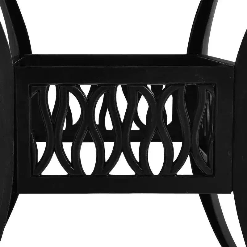 vidaXL Ensemble de bistrot Table et chaises Table de bistrot en aluminium moulé d'extérieur