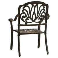vidaXL Ensemble de bistrot Table et chaises Table de bistrot en aluminium moulé d'extérieur
