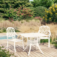 vidaXL Ensemble de bistrot Table et chaises Table de bistrot en aluminium moulé d'extérieur
