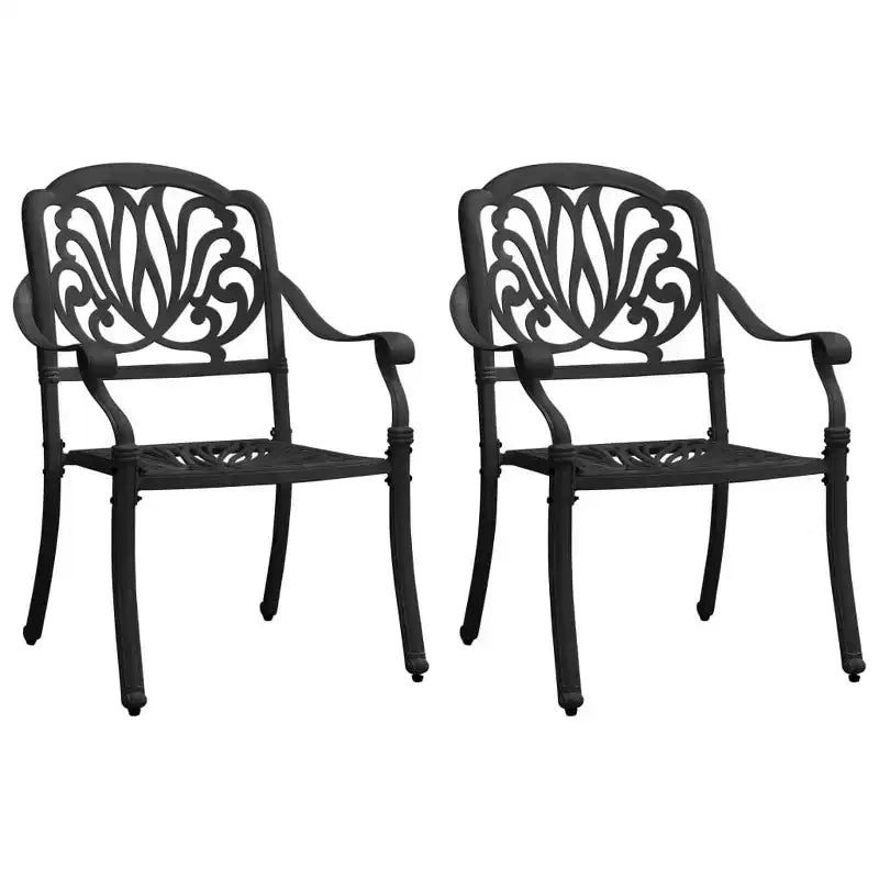 vidaXL Ensemble de bistrot Table et chaises Table de bistrot en aluminium moulé d'extérieur