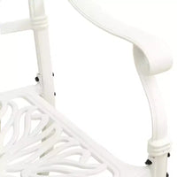 vidaXL Ensemble de bistrot Table et chaises Table de bistrot en aluminium moulé d'extérieur