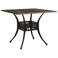 vidaXL Ensemble de bistrot Table et chaises Table de bistrot en aluminium moulé d'extérieur