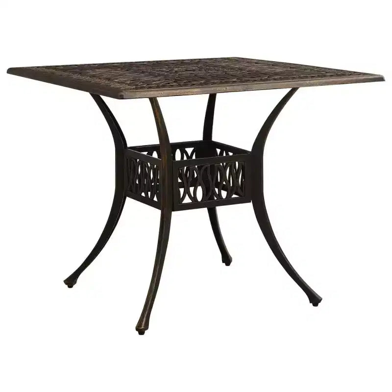 vidaXL Ensemble de bistrot Table et chaises Table de bistrot en aluminium moulé d'extérieur