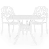vidaXL Ensemble de bistrot Table et chaises Table de bistrot en aluminium moulé d'extérieur