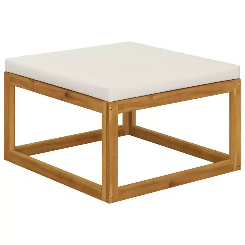 vidaXL Salon de jardin modulable avec coussins en bois d'acacia massif