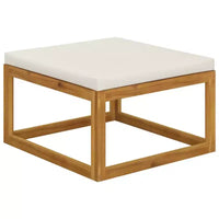 vidaXL Salon de jardin modulable avec coussins en bois d'acacia massif