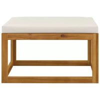 vidaXL Salon de jardin modulable avec coussins en bois d'acacia massif