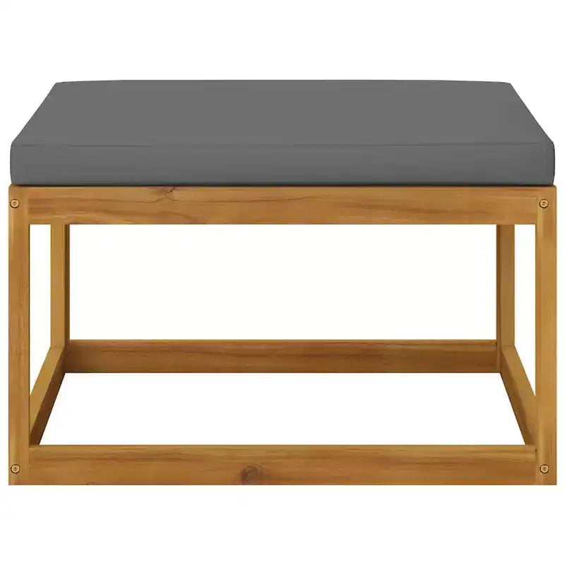 vidaXL Salon de jardin modulable avec coussins en bois d'acacia massif