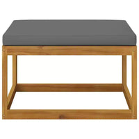 vidaXL Salon de jardin modulable avec coussins en bois d'acacia massif